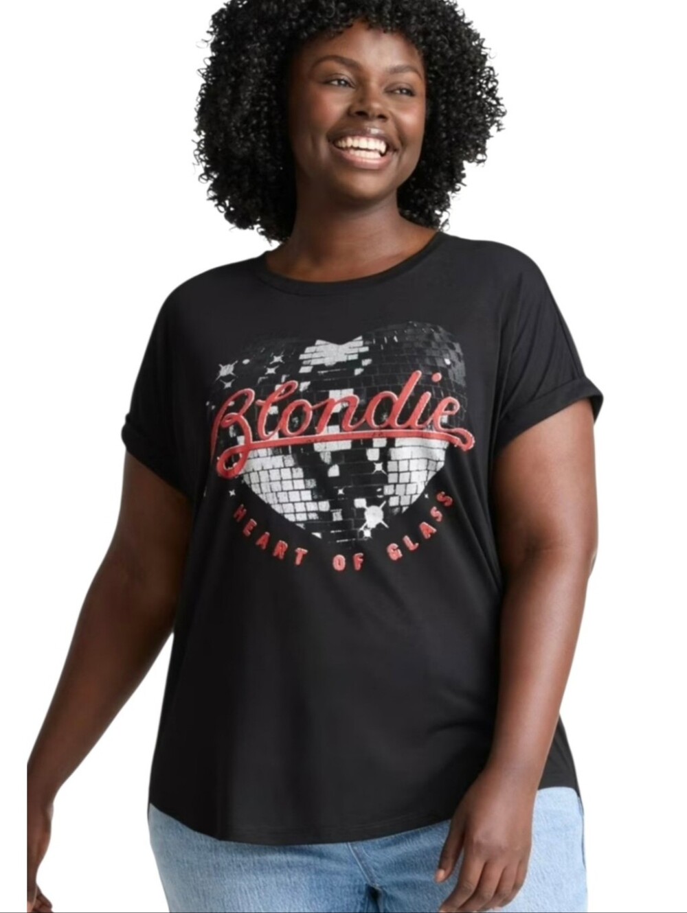 Terra & Sky Blondie Graphic Tee Black Size 2X
